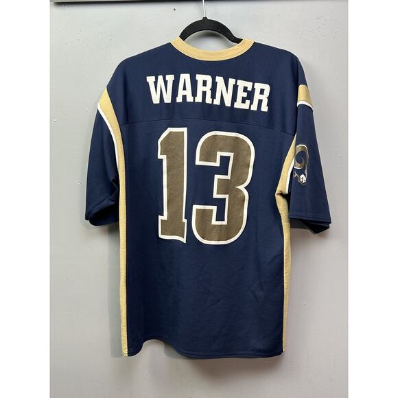 Vintage St Louis Rams Jersey Mens Large NFL Football Kurt Warner Logo Athletic 9 - Picture 1 of 10